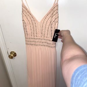 Lulu’s Pink Beaded Gown
